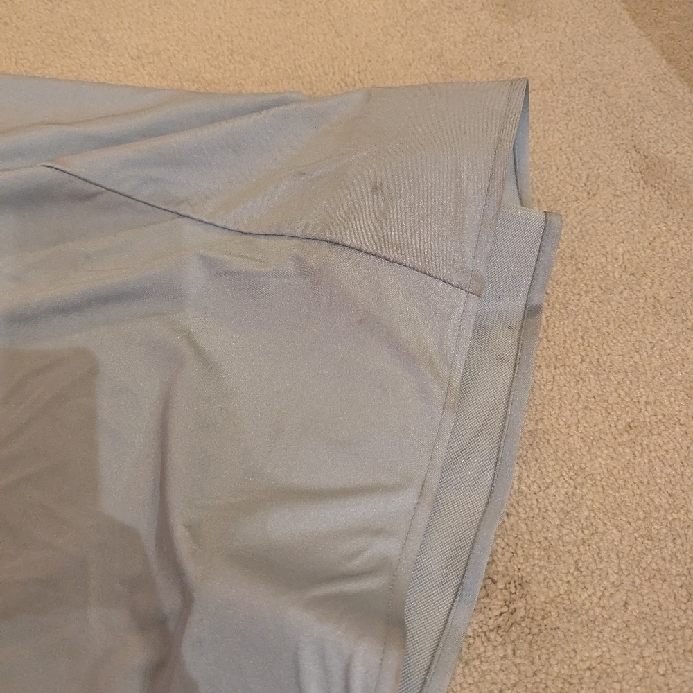 Off-the-Shoulder Corset Stretch Satin Mermaid Dress with Slight Train in Mist - Picture 9 of 16